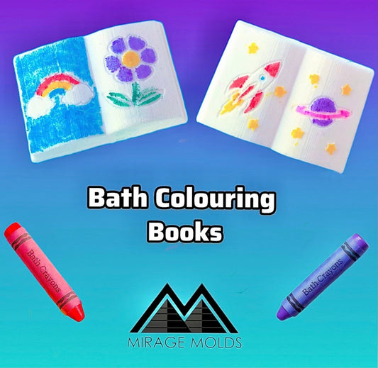 Colouring Book Bath Bomb Mold-3 Options