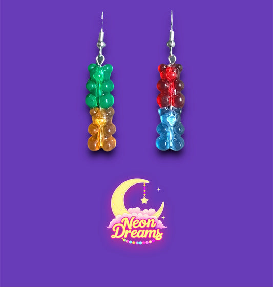 Gummy Bear Dangle Earrings