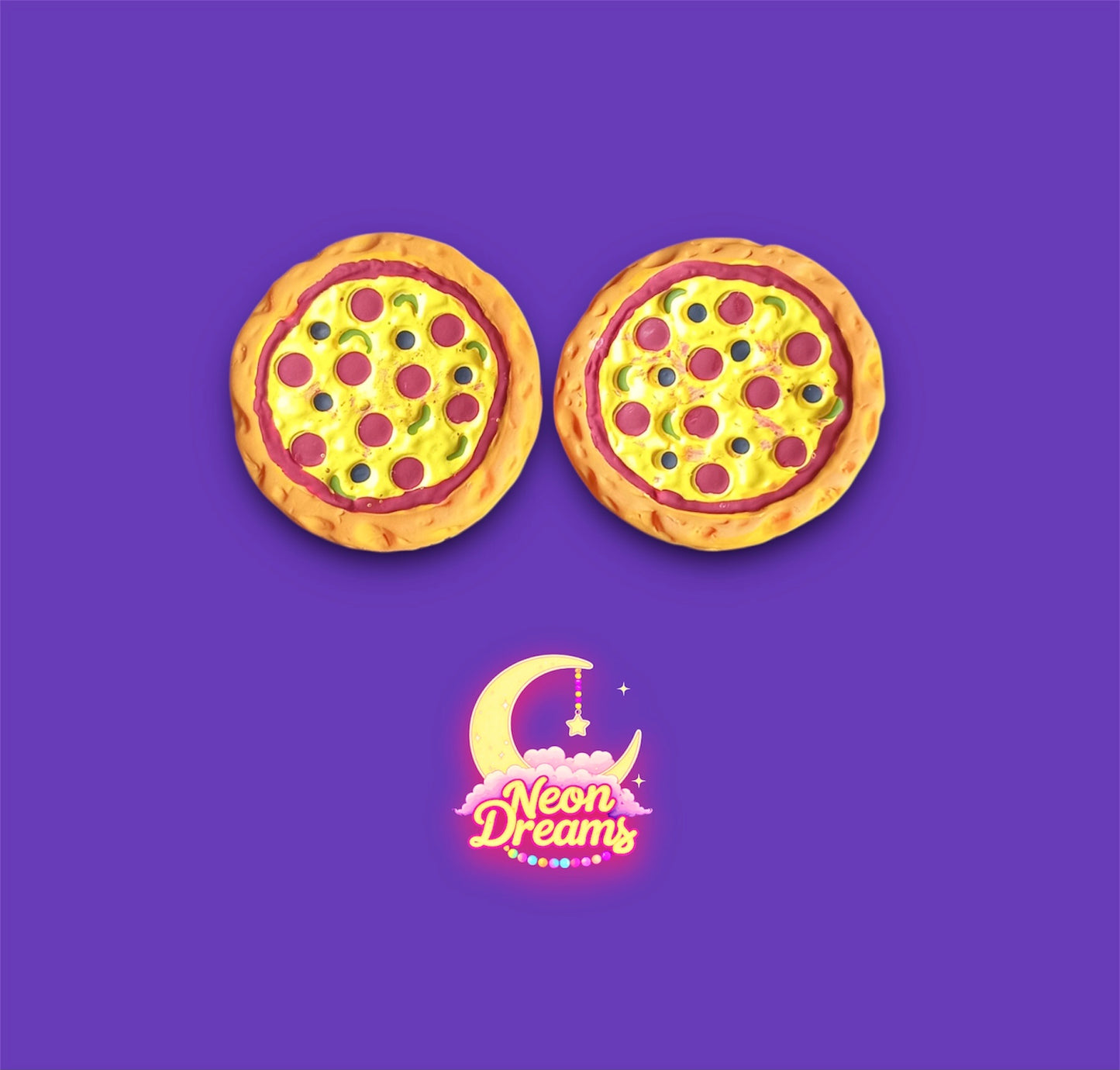 Pizza Earrings