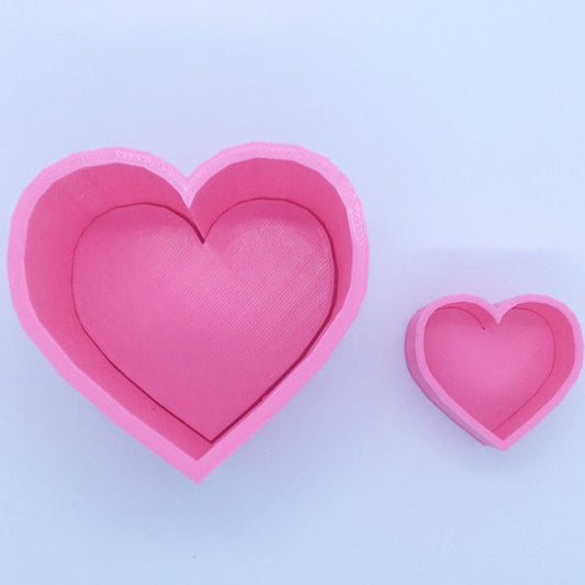 Flat Hearts Mold Set